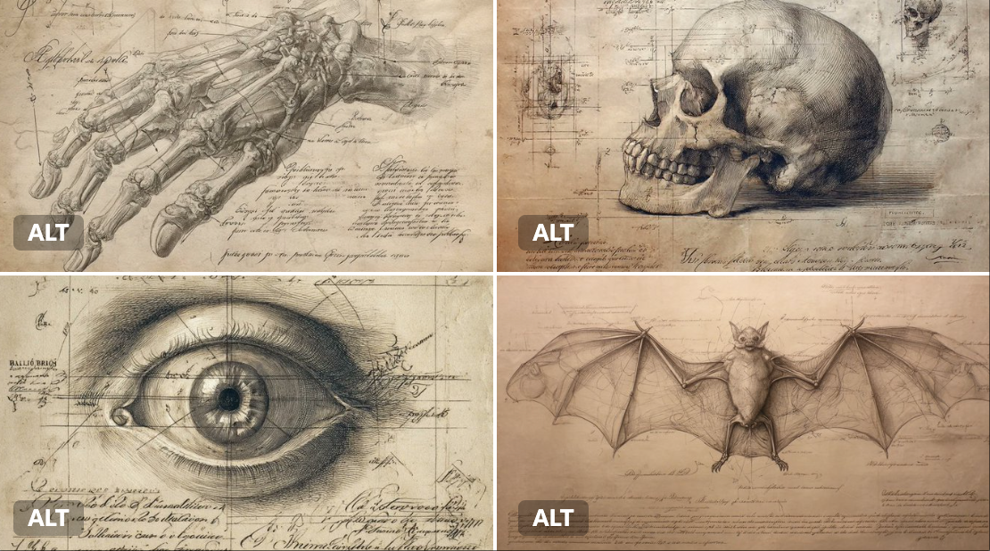 Create a Renaissance-style anatomical study illustration with meticulous graphite and ink cross-hatching, transparent tissue overlays, and elegant Latin calligraphy labels on aged parchment.