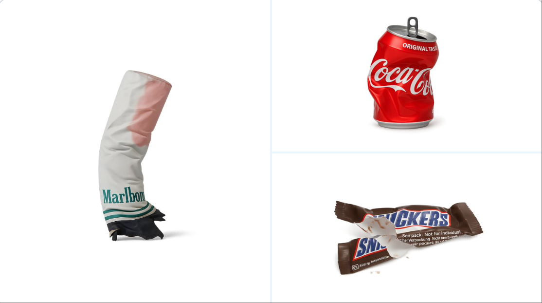 Retexture an attached product/object image into a clean, semi-matte transparent studio render with subtle specular highlights and an optional soft drop shadow on a translucent floor plane.