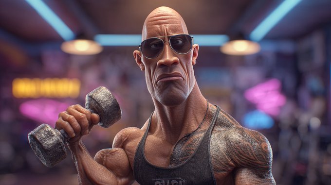 Create a realistic HD full-body caricature with exaggerated features, detailed fashion outfit, and an epic action moment under cinematic lighting and sharp focus.