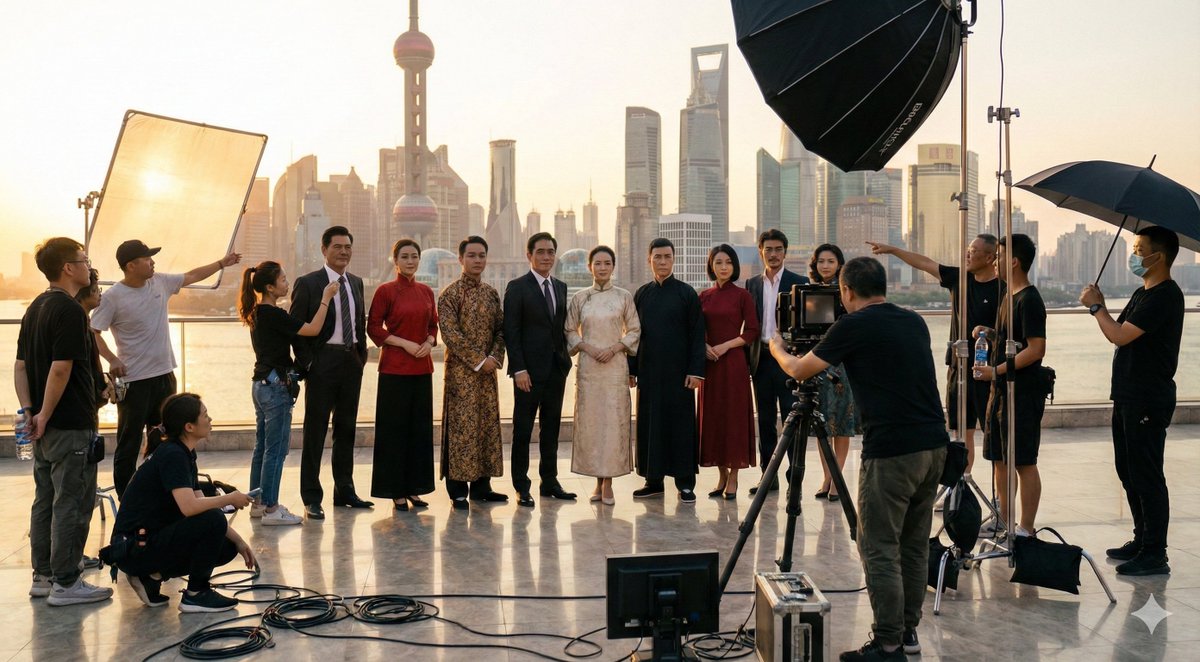 Explore the behind-the-scenes process of how a celebrity group photo was captured and crafted. Learn how the image was created from setup to final result.