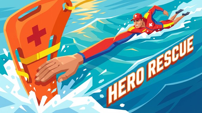 Create a professional modern commercial flat vector illustration with an extreme perspective composition built around one continuous extending object, bold typography along its trajectory, and a clean minimalist environment.