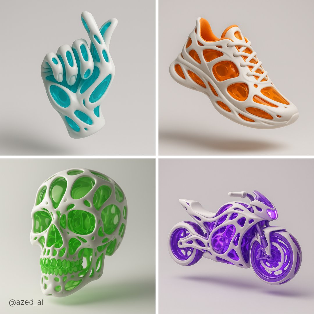 Create a hyperrealistic, floating 3D-rendered object with a translucent inner structure encased in a smooth white exoskeleton, set against a minimal soft gray background. Designed for high-contrast lighting, Octane-style rendering, and modern digital sculpture aesthetics.