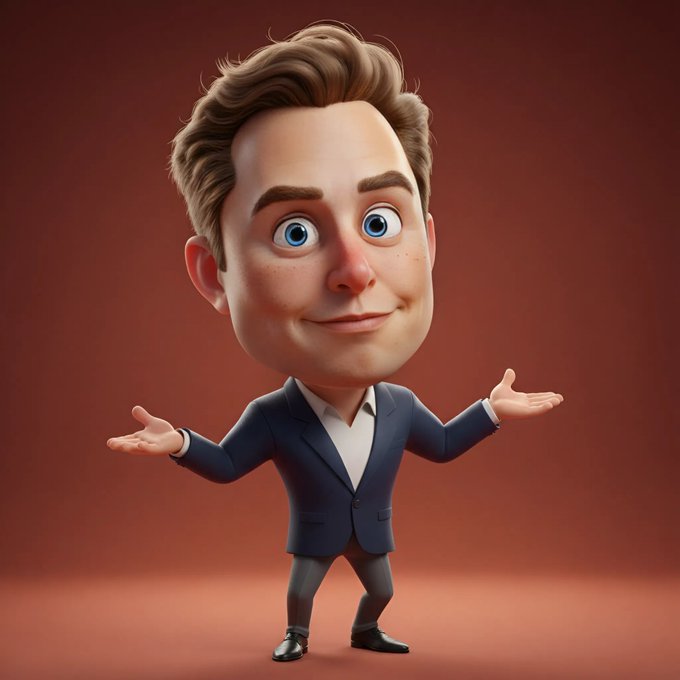 Create a full-body 3D caricature portrait of {{CHARACTER_NAME}} with expressive big eyes, subtly exaggerated features, realistic skin and hair detail, and a warm smile. Finished with soft ambient lighting and a warm red–orange gradient background for a cinematic, high-detail look.