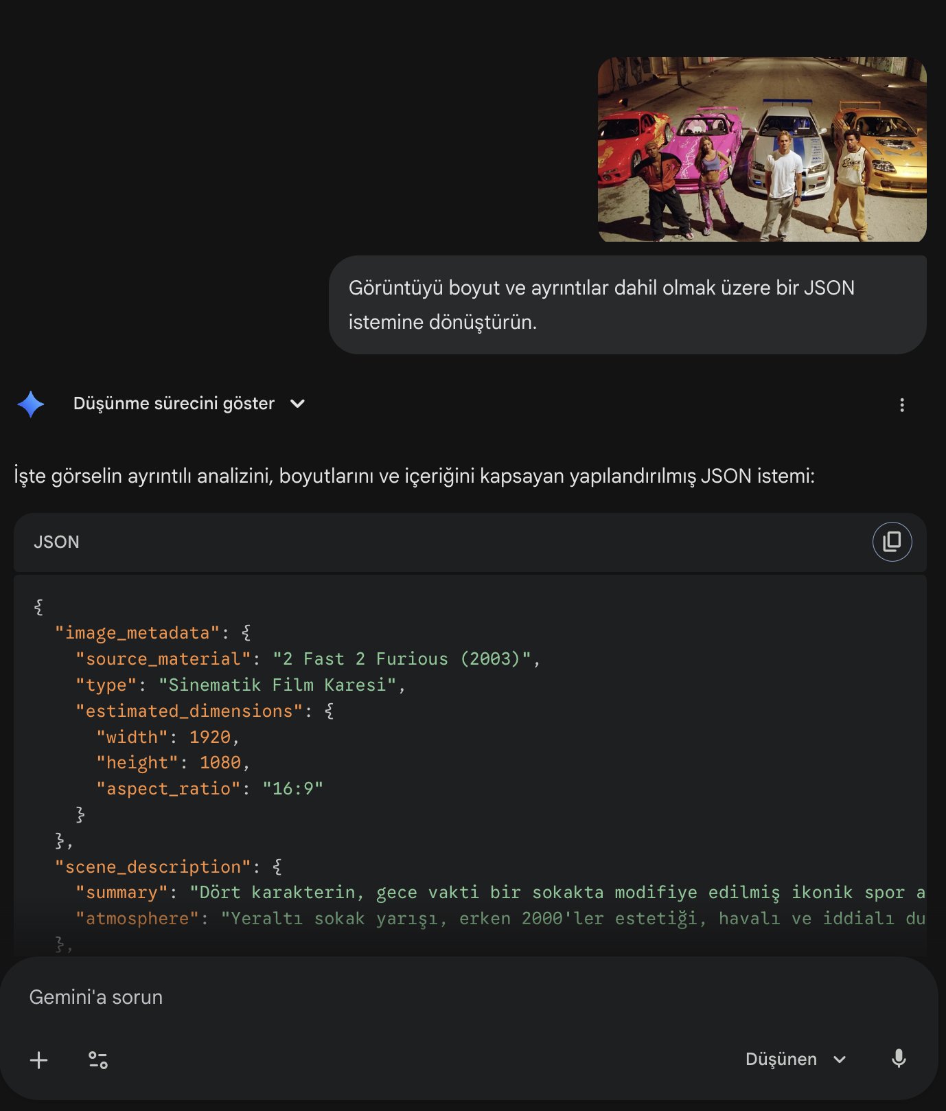 Turn an uploaded image into a JSON request that includes image dimensions and detailed information.