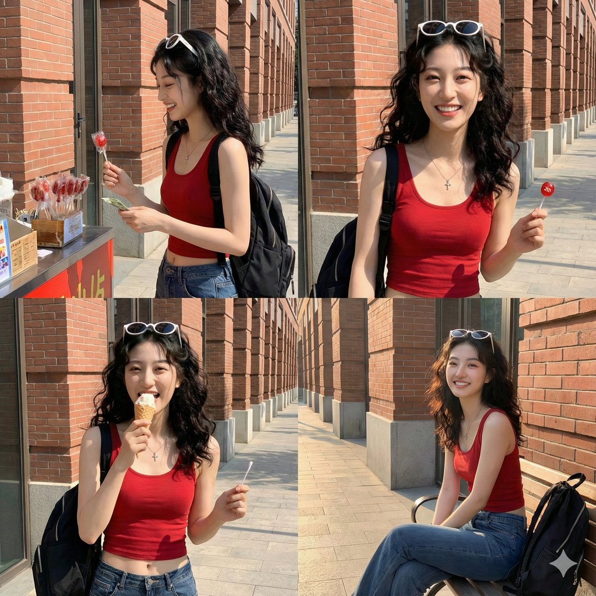 Generate separate visuals showing the scene at 5 minutes before, 30 minutes after, 1 hour after, and 2 hours after the referenced moment. Useful for creative time progression and cause-and-effect visualization.